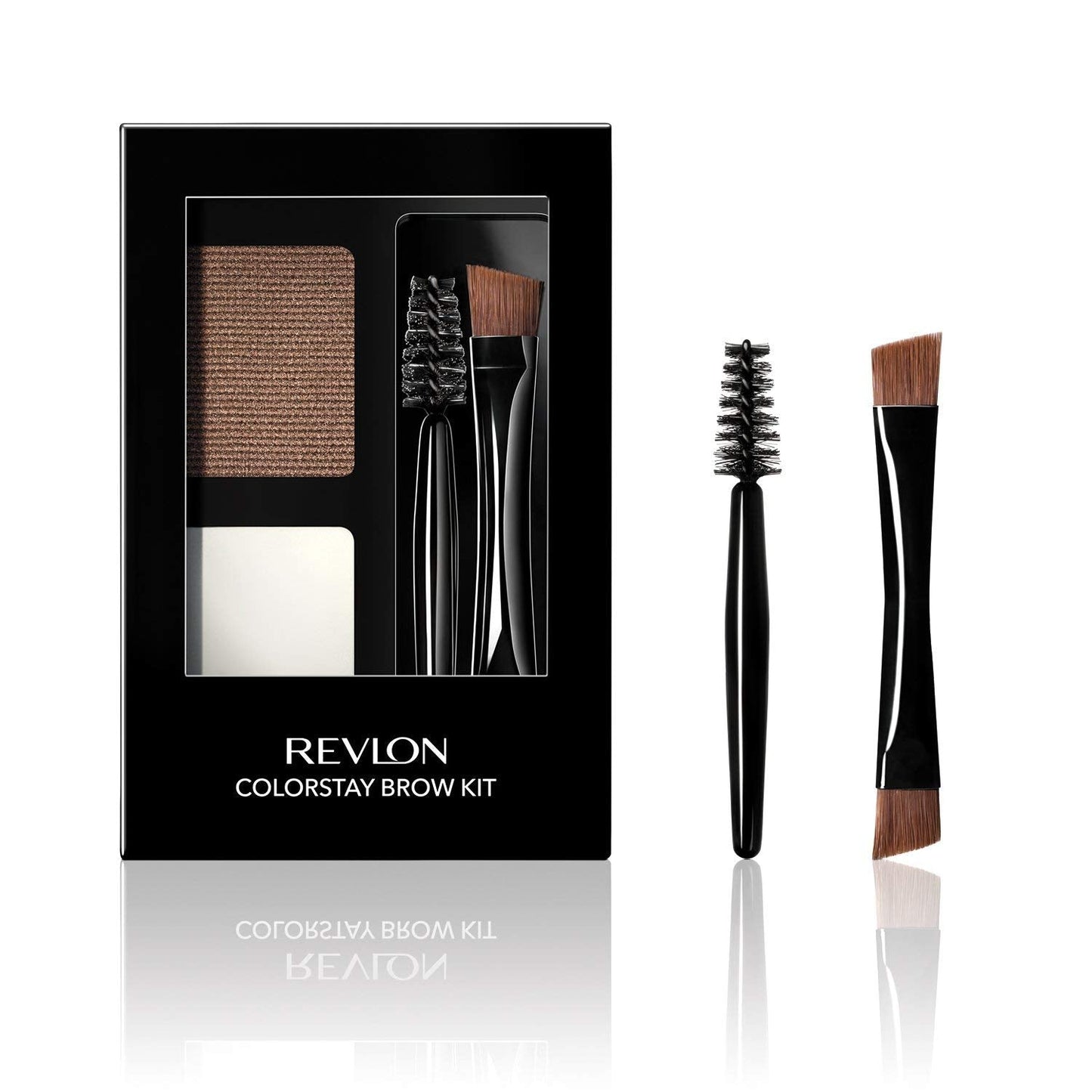 Revlon Eyebrow Kit, ColorStay Brow Kit Eye Makeup with Longwearing Brow Powder, Pomade, Spoolie & Angled Brush Tip, 104 Soft Brown, 0.08 Oz