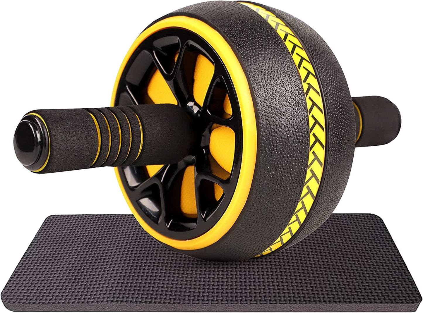 Ab Roller Wheel for Abs Workout, Exercise Wheel for Abdominal and Core Strength Training, Ab Workout Equipment for Home Gym Fitness with Thick Knee Pad