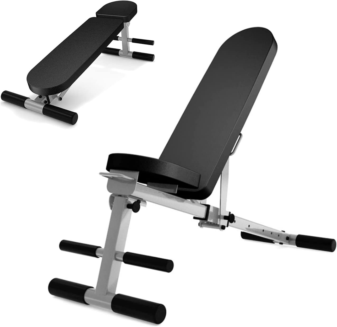 Adjustable Weight Bench - Weight Benches for Full Body Workout, Foldable Exercise Multi-Purpose Bench for Home Gym