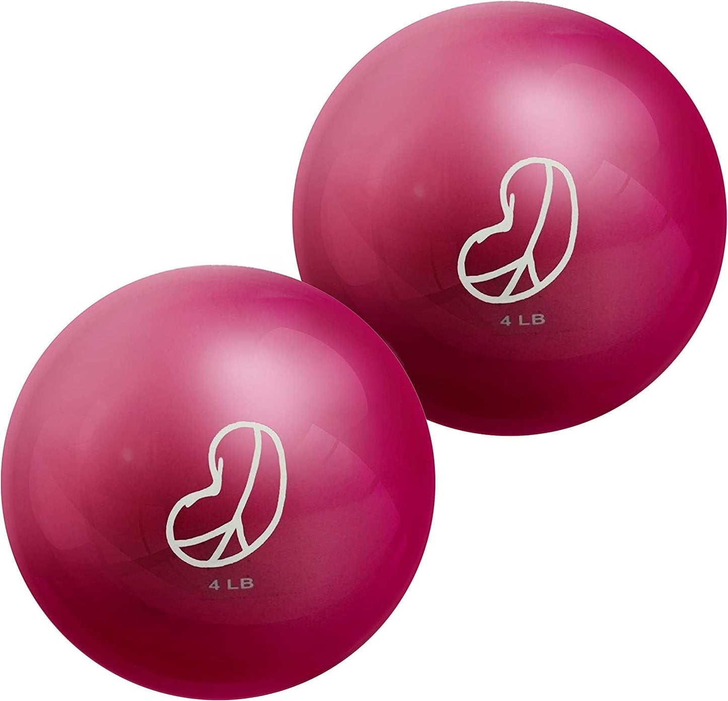 Bean Products Soft Weighted Ball Sets for Exercise Rehabilitation Yoga Pilates Easy Grip Non-Toxic Phthalate Free 2 Lb 4 Lb 6 Lb Single or Set