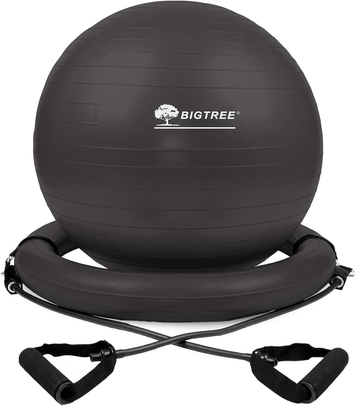 BIGTREE Exercise Ball Chair with Resistance Bands Perfect for Office Yoga Balance Fitness Super Strong Set