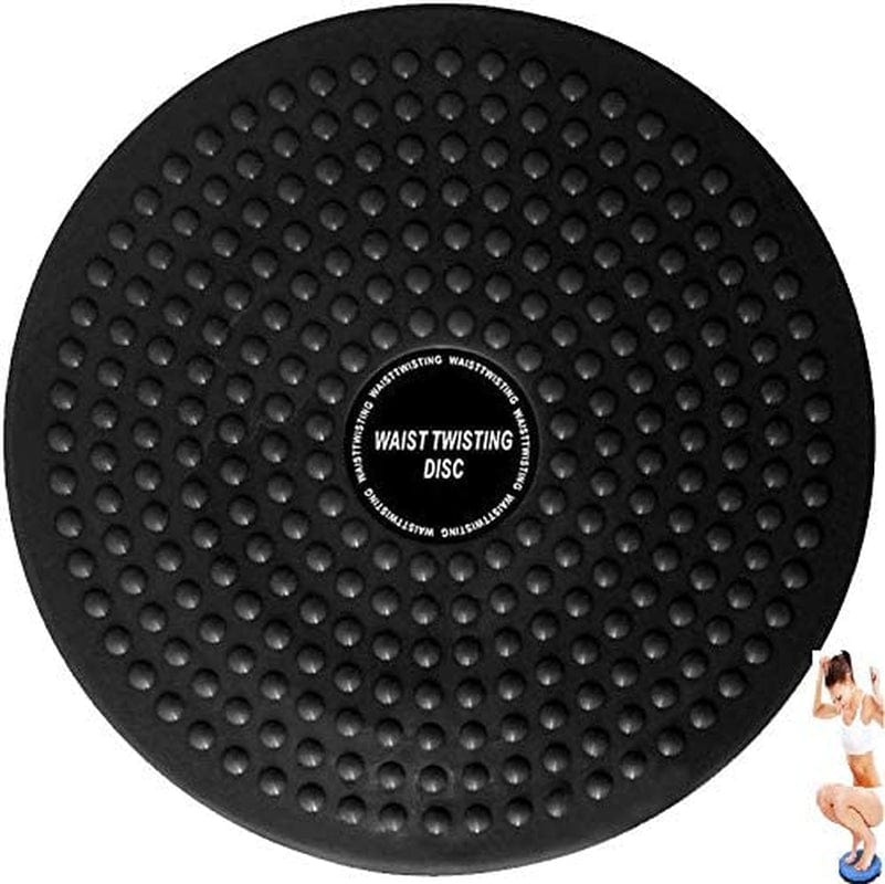 Body Twister Waist Twister, Waist Disc Trainer Board ABS Twist Waist Disc Board Body Building Twister Plate Weight Loss Foot Massage Plate (BLACK)
