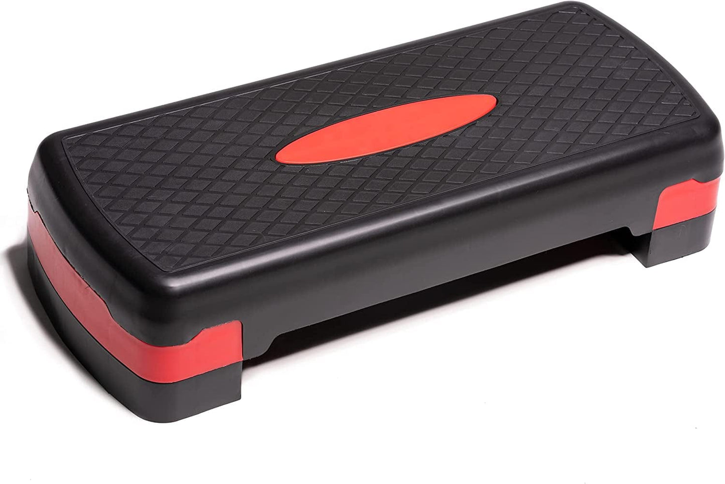 PRISP Adjustable Exercise Step Platform - 2 Levels (4''/6'') 26" Fitness Stepper for Aerobic Workouts