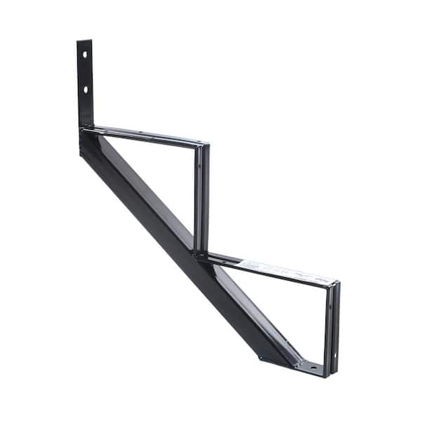 Black Steel Pre-Drilled Holes Stair Riser, 7-1/2" x 10-1/4"