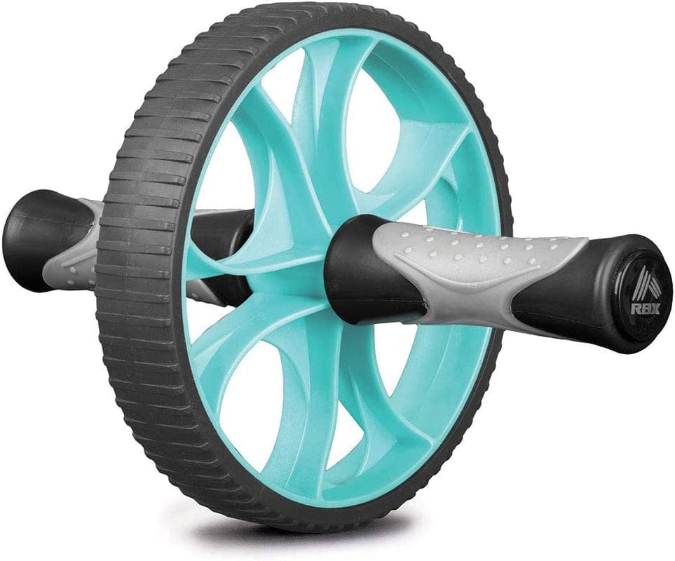 RBX Travel Ab Roller Wheel with Dual Wheels for Core Fitness and Strengthening