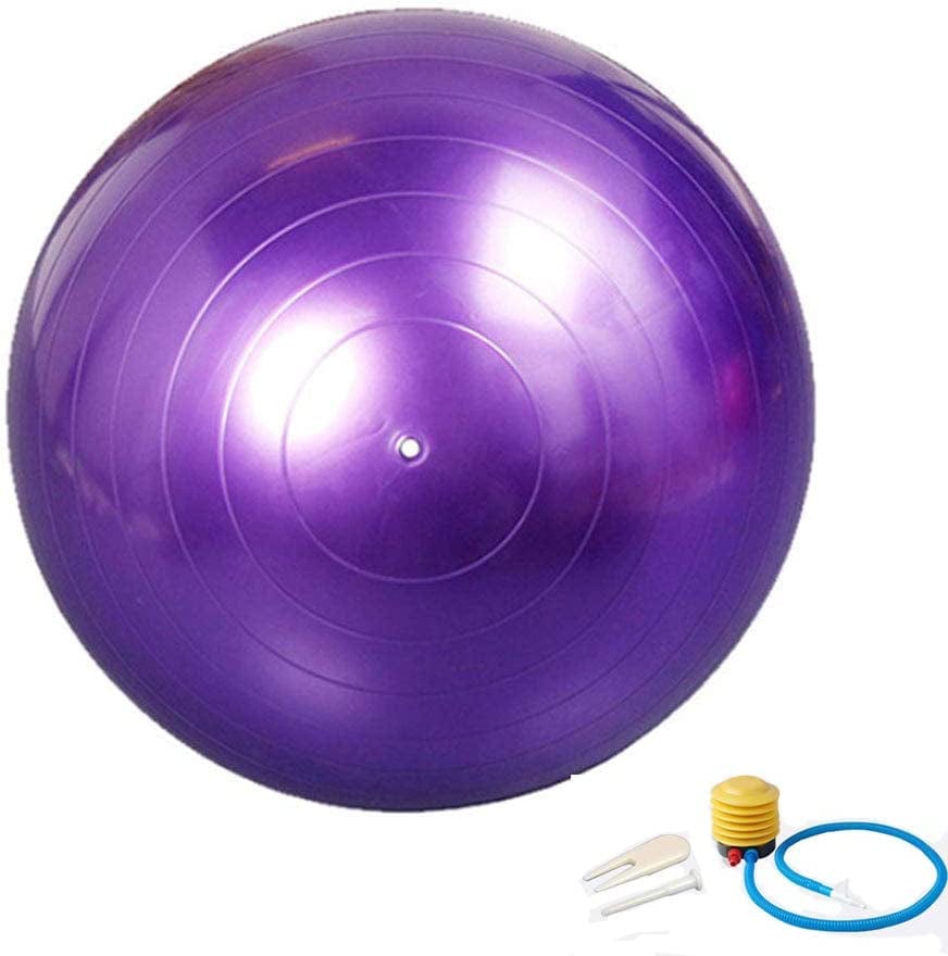 RICA-J Exercise Ball Extra Thick Yoga Fitness Ball, Balance & Stability Ball anti Burst Quick Pump Included for Posture Balance Yoga Pilates Core & Rehab