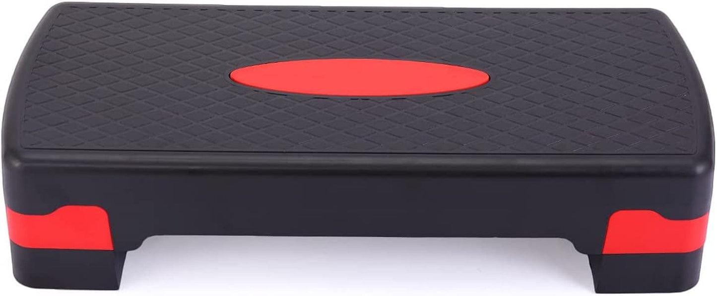 Sardoxx 27'' Fitness Adjustable Workout Aerobic Stepper Adjust 4"- 6" Exercise Step Platform Trainer Stepper