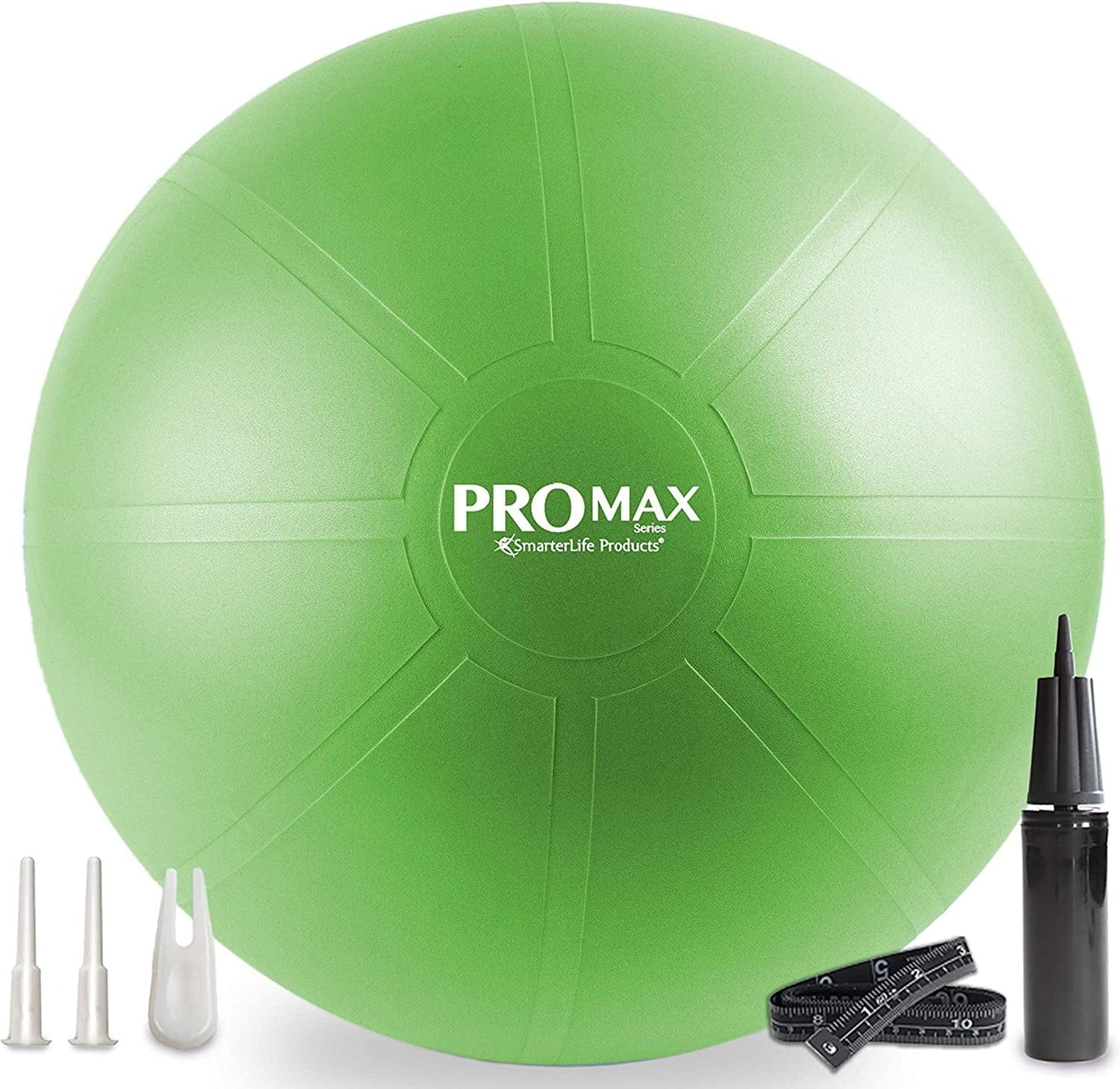 Smarterlife PRO MAX Workout Exercise Ball for Fitness, Yoga, Balance, Stability, or Birthing, Great as Yoga Ball Chair for Office or Exercise Gym Equipment for Home, Non-Slip Design