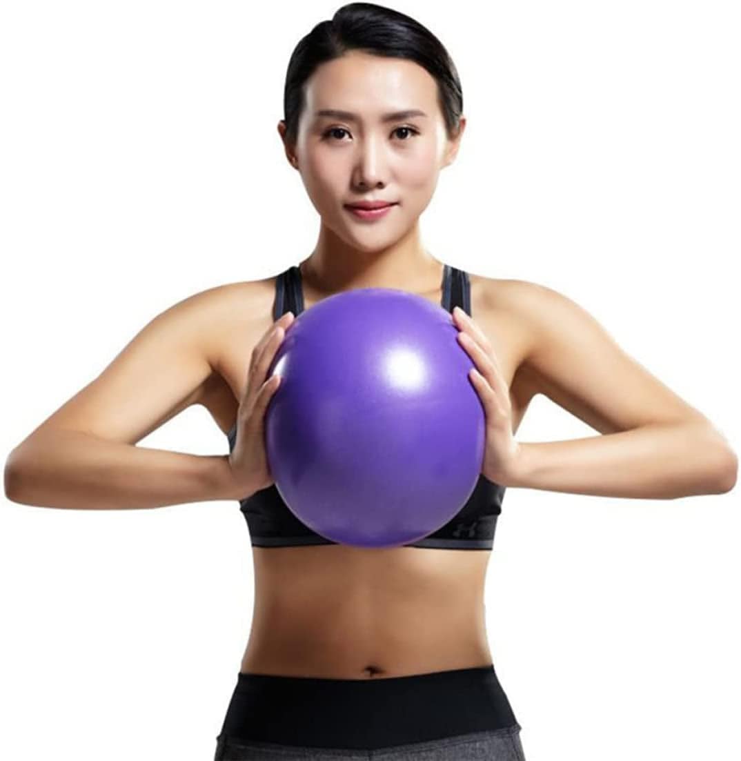 Sosoport 3Pcs Rehabilitation Durable Training Pilates Yoga Cm, Mini Inflatable Office Abdominal Shoulder Workouts Strengthening Ab Balance Physical Gym Purple Pilates, Strength
