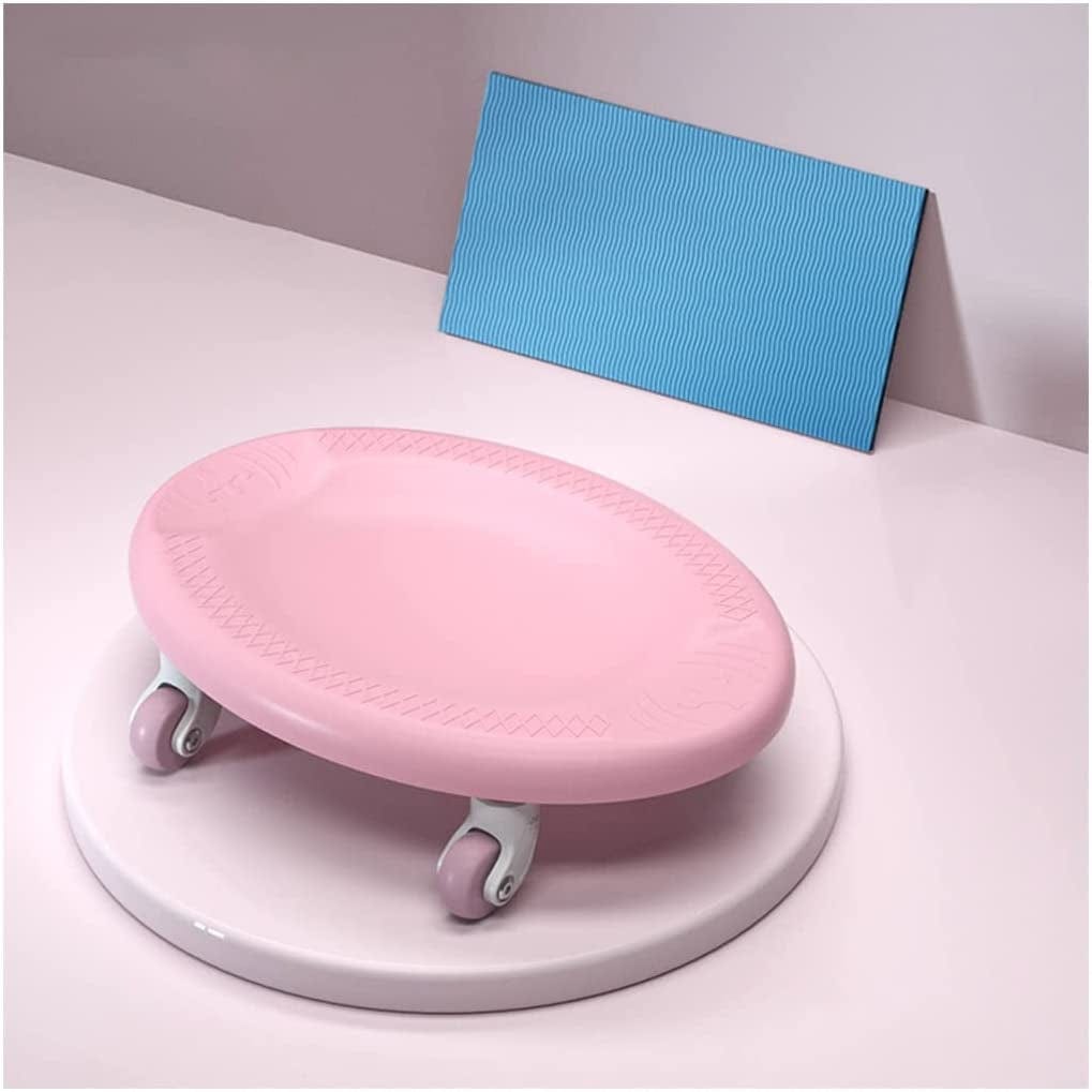 TRB Ab Roller Wheel for Men and Women, Ab Machine Exercise Equipment Ab Wheel Roller with Knee Mat, Home Workout Equipment Sliding Disc Fitness Mute Gym Equipment for Adults (Color : Pink)