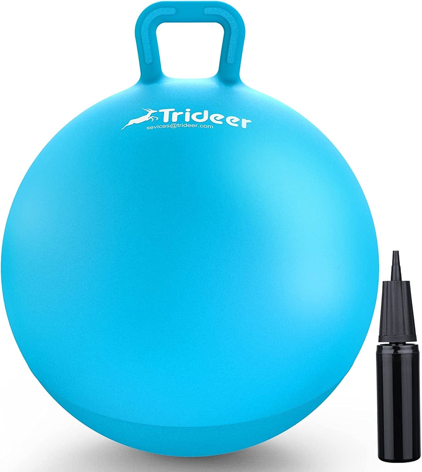 Trideer Hopper Ball Kids Exercise Ball Multi-Function, Jump Ball, Bouncy Ball with Handles, Kids Balance Ball and Ball Chair for Children Age 3-7, 8-12,Air Pump Included