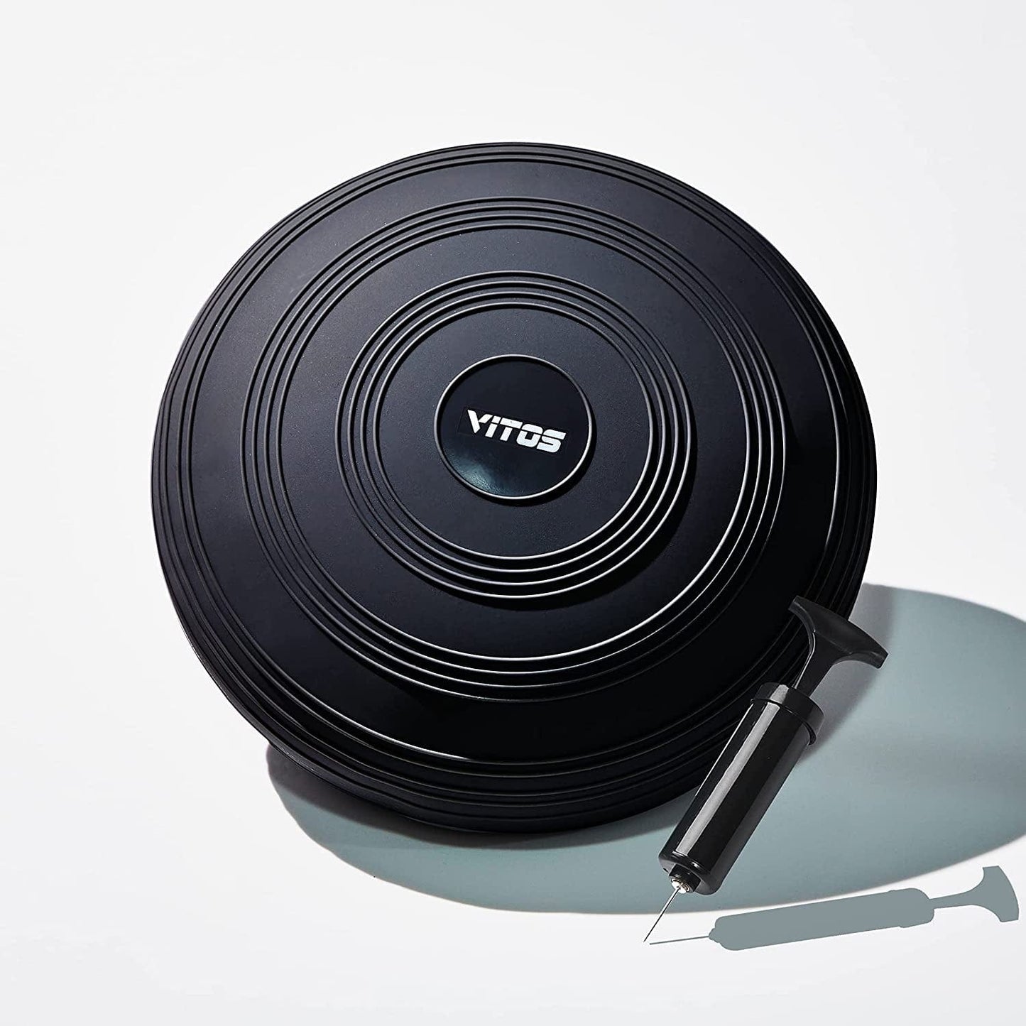Vitos Inflatable Balance Disc | Fitness Core Stability Trainer Wiggle Pad for Office Chairs Seat, Rehab, Exercise, Isokinetics