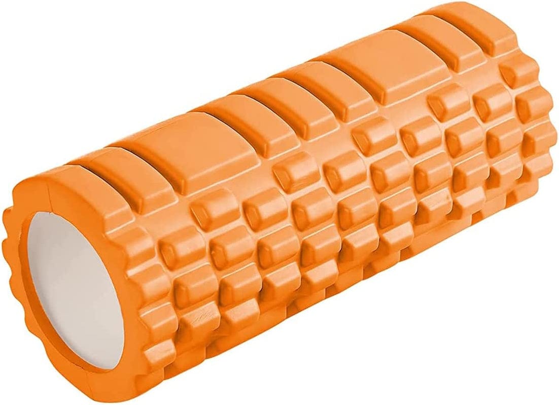 13" Pink Foam Roller - for Self Massage Exercise, Back Pain, Legs, Yoga, Relieve Muscles, Physical Therapy, Body Stretching, Deep Tissue - Medium Density