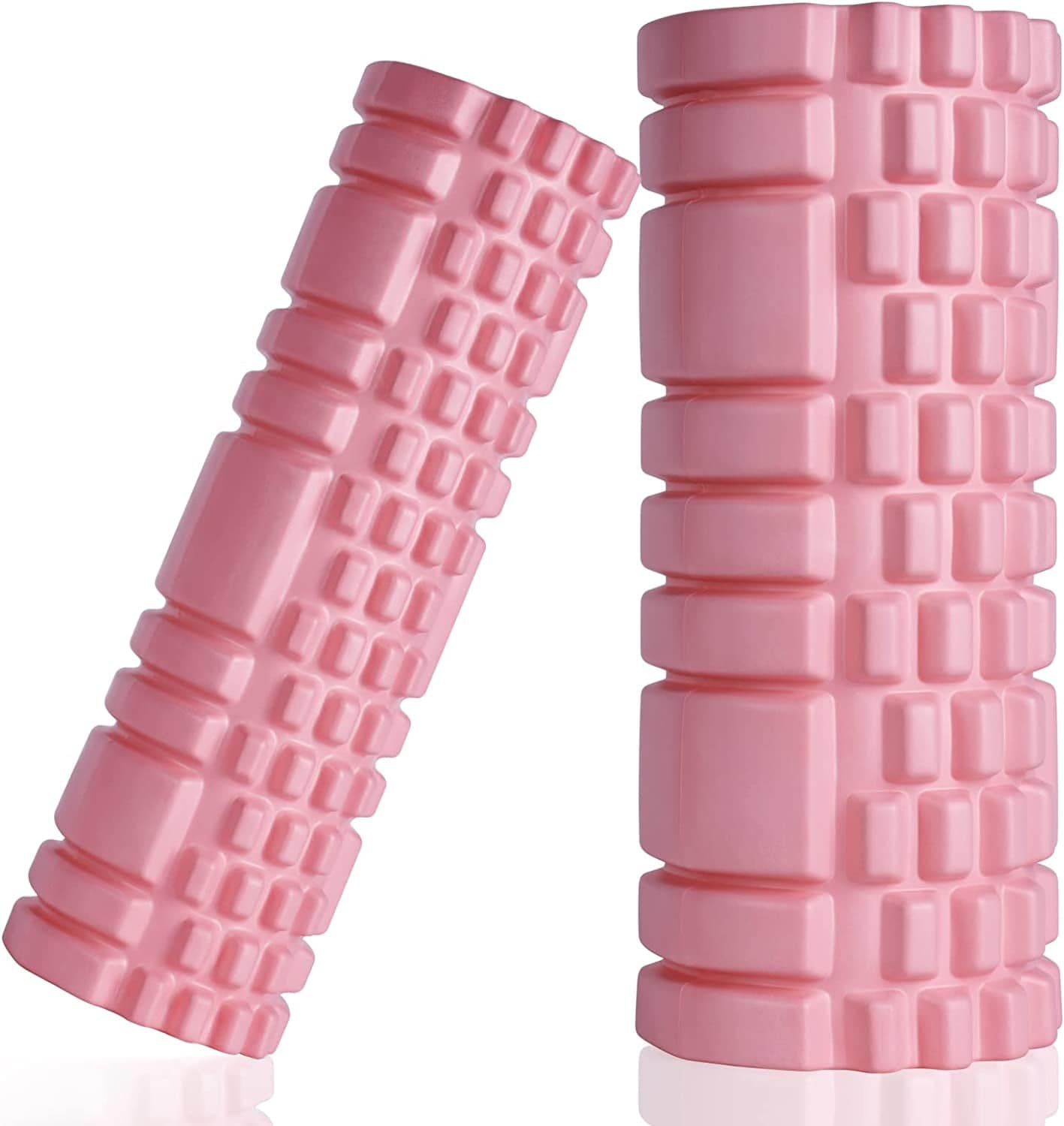 2 Foam Roller, Trigger Point Foam Roller, for Back, Legs, Relieve Muscles Pain, Physical Therapy, Self Massage, Massage Roller for Deep Muscle Massage Pilates Yoga