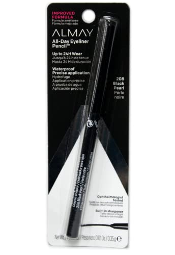 Almay All-Day Eyeliner Pencil, Black Pearl [208] .009 (Pack of 3)