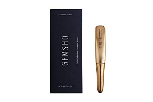New Gemsho Eyelash & Eyebrow Enhancing Serum makes eyelashes and eyebrows look stringer, fuller, thicker, and healthier. 3ml / 0.10fl. oz
