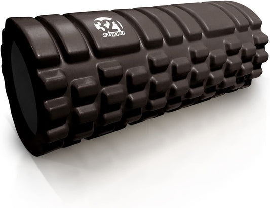 321 STRONG Foam Roller - Medium Density Deep Tissue Massager for Muscle Massage and Myofascial Trigger Point Release, with 4K Ebook