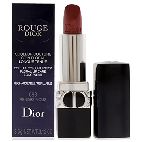 Christian Dior Rouge Dior Couture Lipstick Satin - 683 Rendez-Vous Lipstick (Refillable) Women 0.12 oz