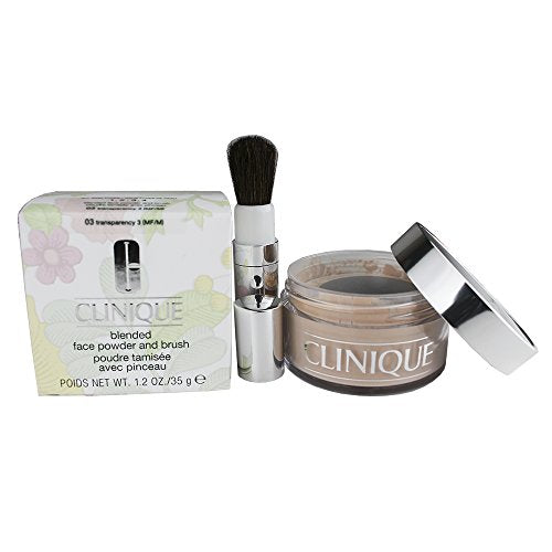 Clinique Loose Powder 1.2 Oz Clinique/Blended Face Powder And Brush Transparency 3 1.2 Oz