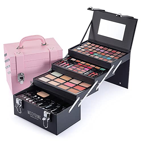 VolksRose All In One Makeup Kit Multi-Purpose Combination Makeup Surprise Gift Set Beauty Full Makeup Essential Starter Kit, Compact and Lightweight Design for Girls Women and Make Up Beginners
