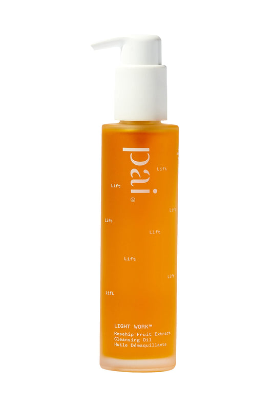 PAI SKINCARE - Light Work Organic Rosehip Fruit Extract Cleansing Oil | Natural, Vegan, Sensitive Skincare (3.3 fl oz | 100 mL)