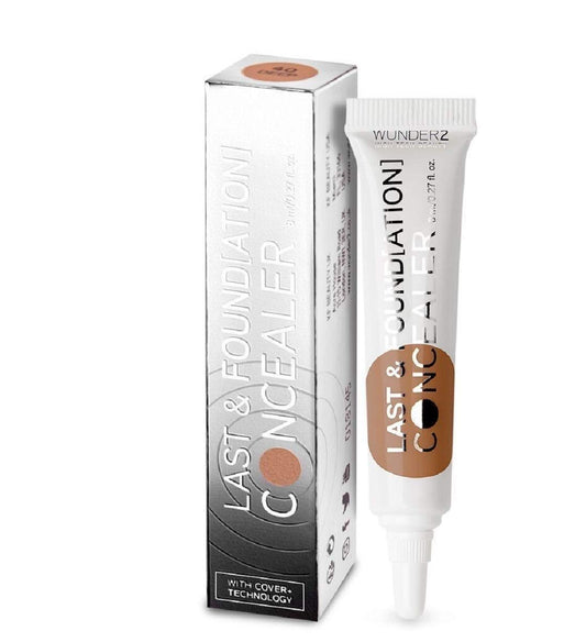 WUNDER2 LAST & FOUNDATION Makeup Concealer (Medium Color) Long Lasting Coverage Of Blemishes Dark Circles Under Eye