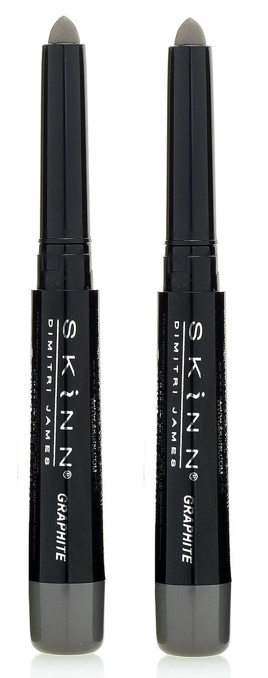 Skinn Cosmetics Smudge Stick for Eyes - Set of 2 Eye Pencils - Graphite (2)
