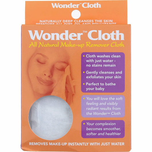Wonder Cloth (Pack of 3) - All Natural Make-Up Remover Cloth, Removes Makeup Instantly with Just Water, Cleanses and Exfoliates, Machine Washable