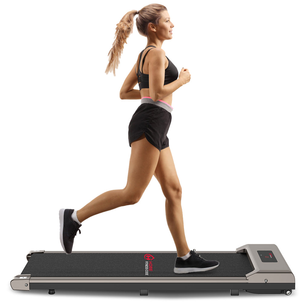 Space Saving Motorised Treadmill 1-10KM/H Walking Machine with LCD Display