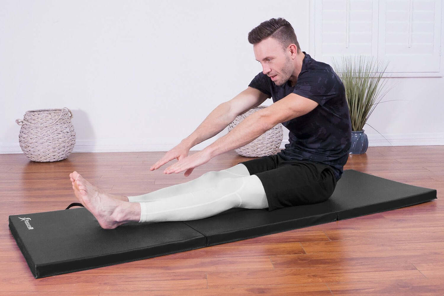 Tri-Fold Folding Exercise Mat 6 x 2 by Jupiter Gear