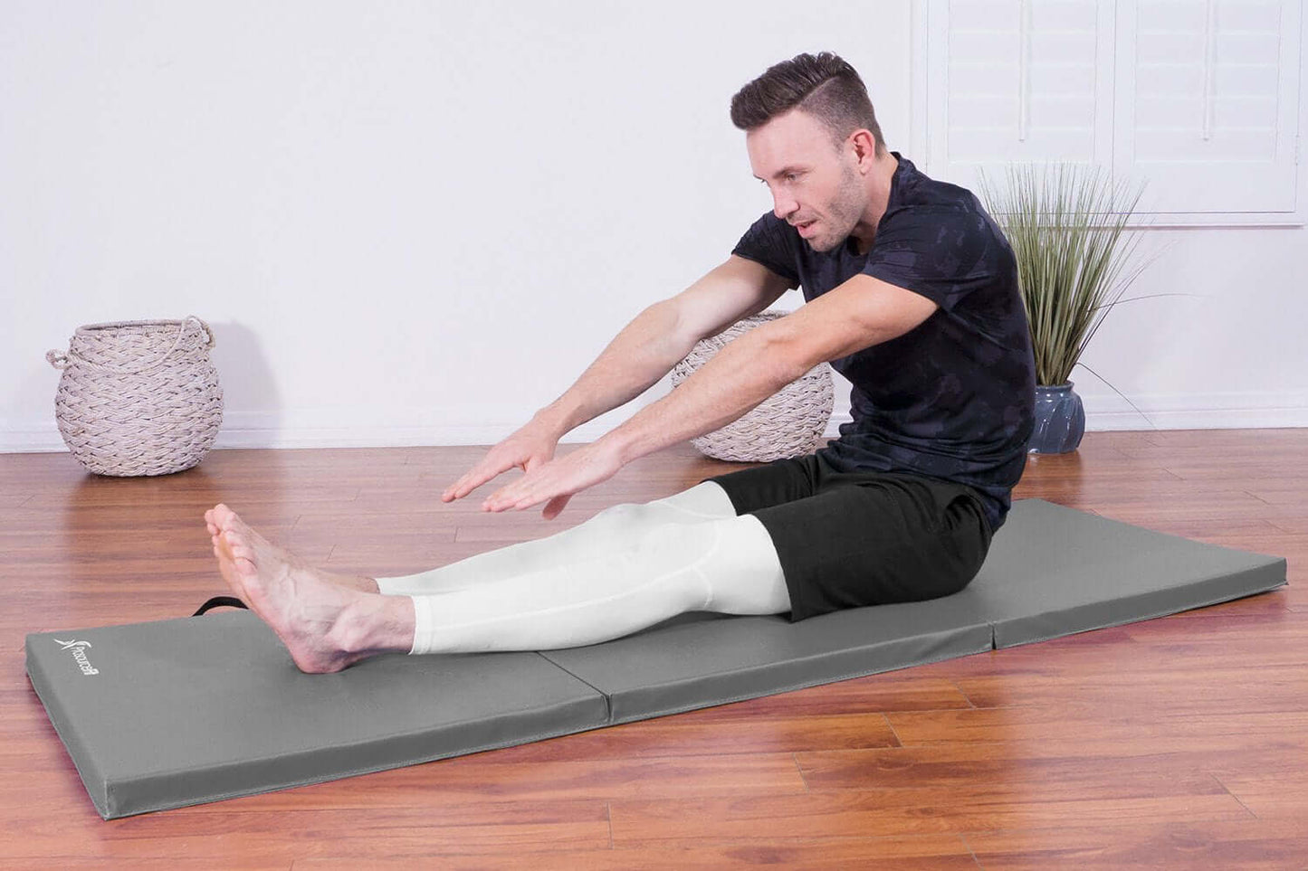 Tri-Fold Folding Exercise Mat 6 x 2 by Jupiter Gear