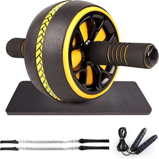 Ab Roller for Abs Workout, Abs Workout Equipment for Home Workouts, Ab Roller Wheel with Thick Knee Pad