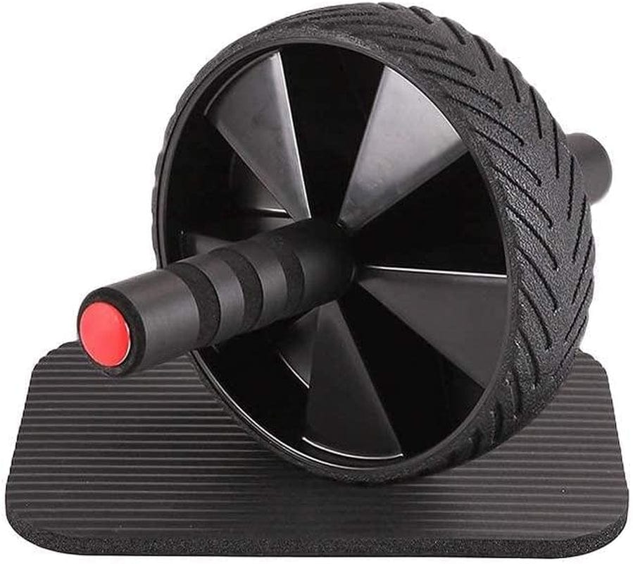 Ab Roller Wheel, Abs Workout Equipment for Abdominal & Core Strength Training, Exercise Wheels for Home Gym Fitness, Ab Machine with Knee Pad Accessories, Black, 13.3 X 7.6 X 7.6 Inches