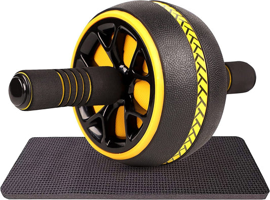 Ab Roller Wheel for Abs Workout, Exercise Wheel for Abdominal and Core Strength Training, Ab Workout Equipment for Home Gym Fitness with Thick Knee Pad