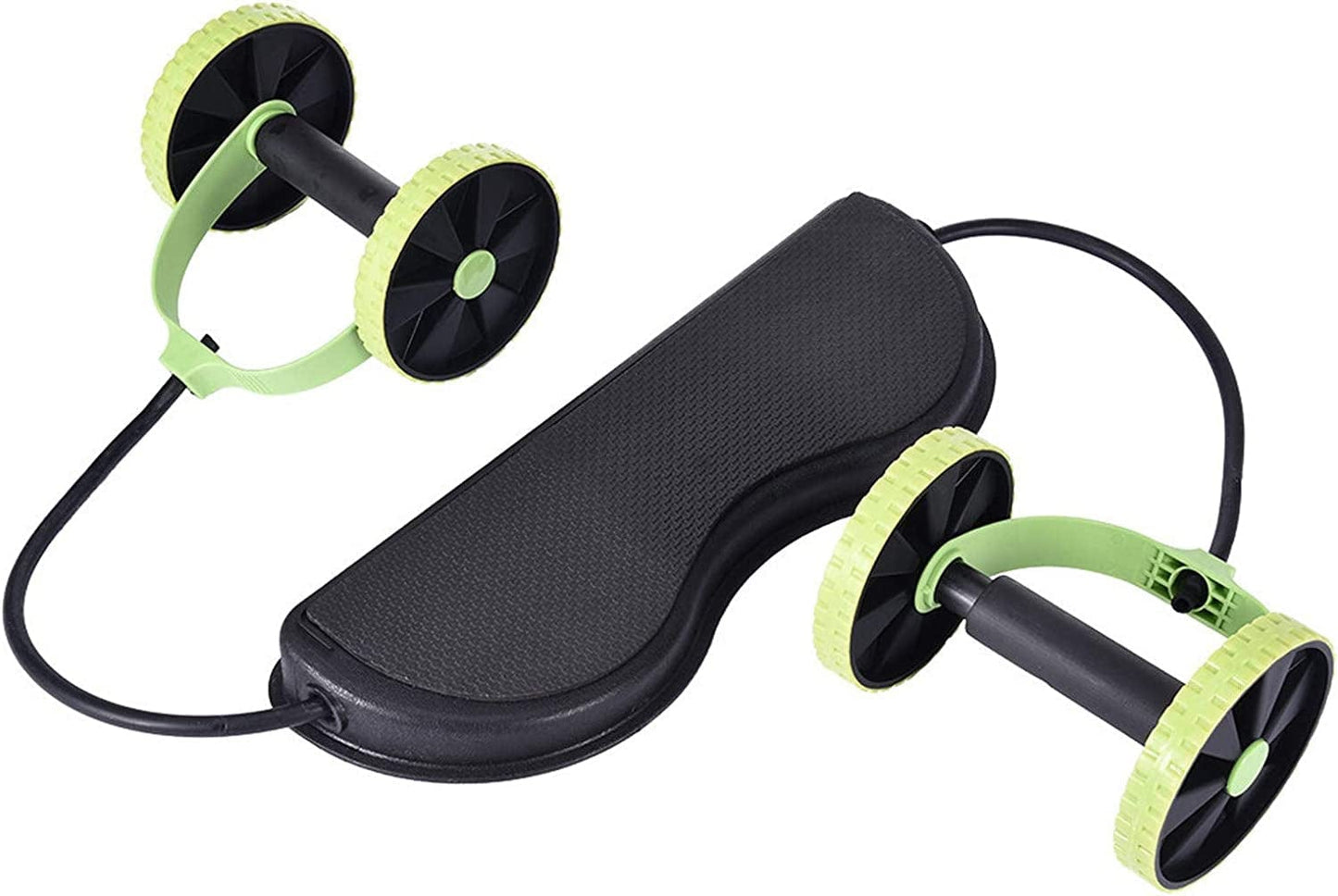 Abdominal Trainers Ab-Roller for Abs Workout Multifunctional No Noise Ab-Roller Wheel Exercise Equipment Easy to Use Ab-Roller Body Shaping for Home (Green, One Size)