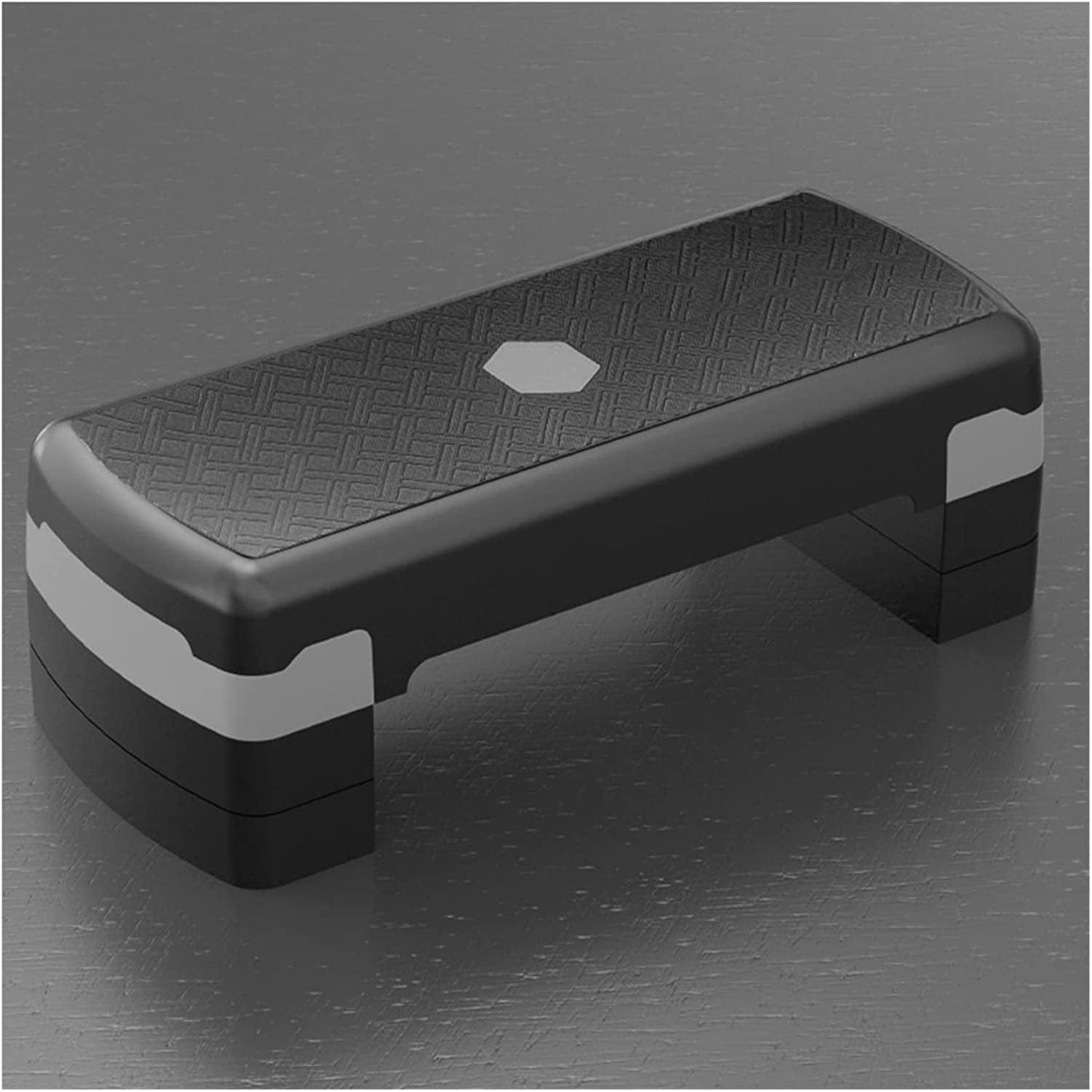 AJEYPMZ Fitness Equipment Non-Slip Yoga Pedal Adjustable Aerobic Stepper Sports Balance Step Gym Workout Rhythmic Pedal Home (Color : Black)