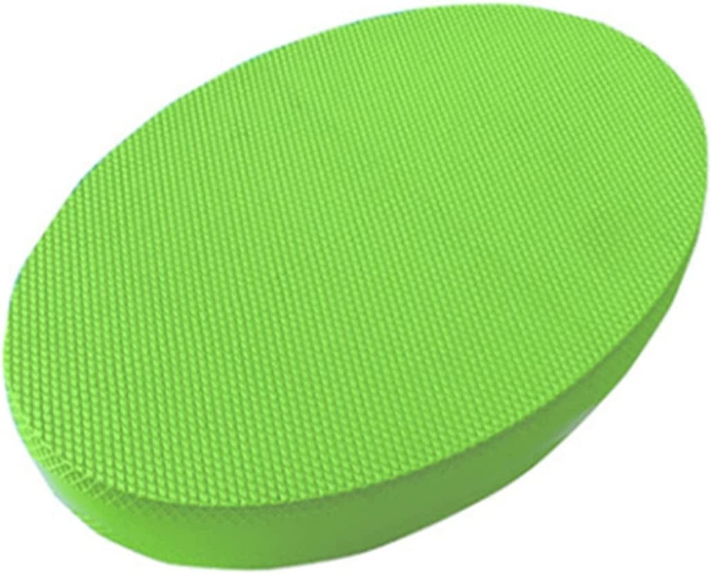 ALOBTT TPE Yoga Mat Soft Balance Pad Waterproof Cushion Trainer Gym Pilates Block Fitness Knee Pad 6Cm/2.36Inch Thickness Balance Board (Color : Green1, Size : One Size)