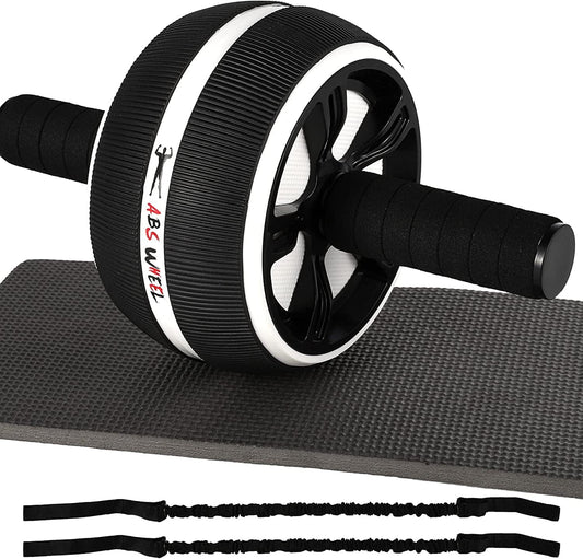 Awefrank Ab Roller for Abs Workout - Ab Roller Wheel Exercise Equipment for Core Workout,Ab Wheel Roller for Home Gym, Ab Workout Equipment with Resistance Bands, Knee Mat for Abdominal Exercise