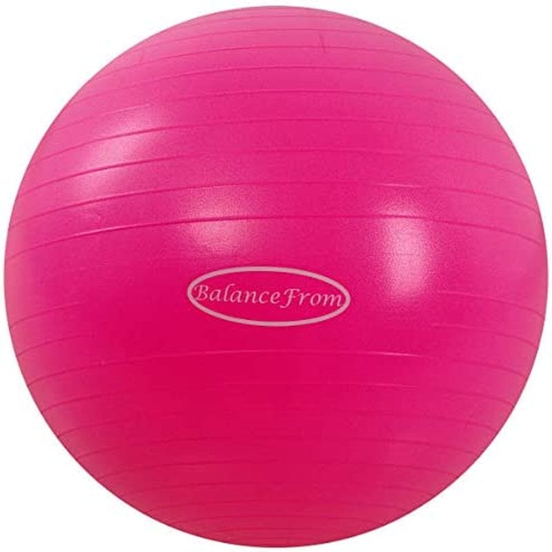 Balancefrom Anti-Burst and Slip Resistant Exercise Ball Yoga Ball Fitness Ball Birthing Ball with Quick Pump, 2,000-Pound Capacity