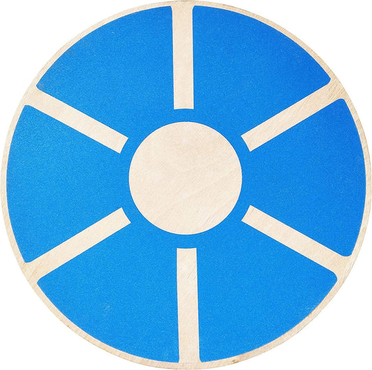 Balancefrom Non-Slip Wooden Wobble Balance Board Core Trainer 15.55-Inch Diameter with 360 Rotation for Stability Training