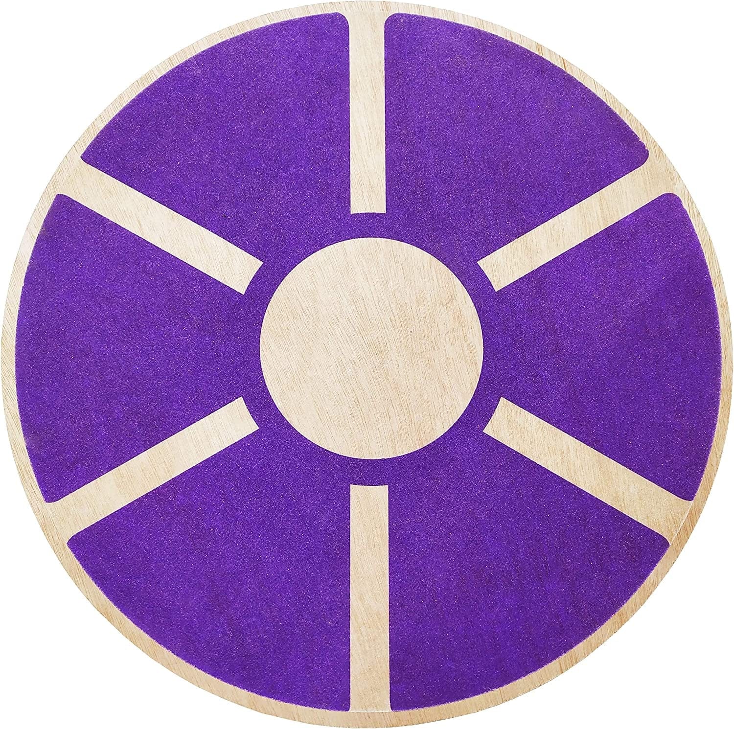 Balancefrom Non-Slip Wooden Wobble Balance Board Core Trainer 15.55-Inch Diameter with 360 Rotation for Stability Training