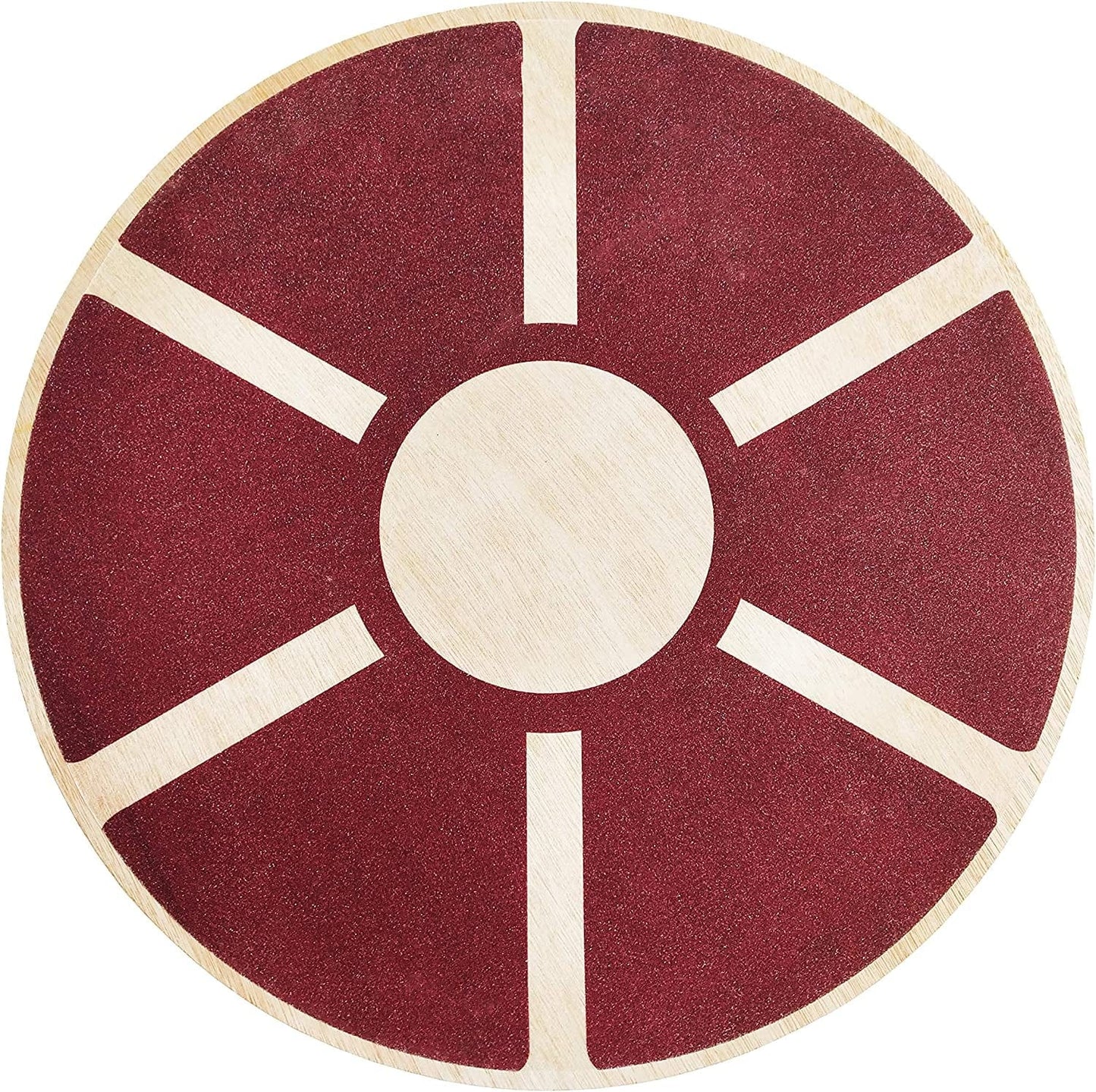 Balancefrom Non-Slip Wooden Wobble Balance Board Core Trainer 15.55-Inch Diameter with 360 Rotation for Stability Training