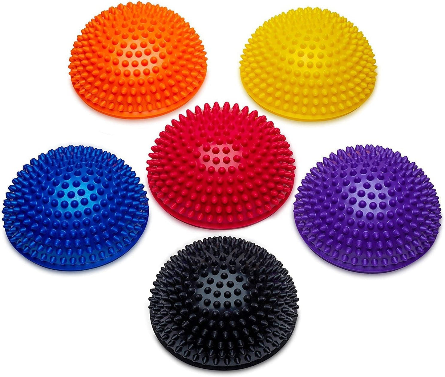 Bintiva Balance Pods Set - 1 Pair Hedgehog Style Domed Stability Pods for Children and Adults
