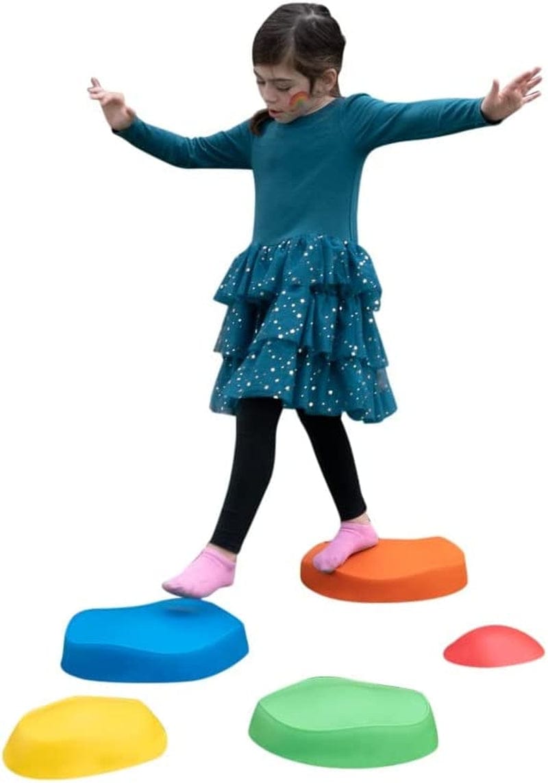 Bintiva Balance Pods Set - 1 Pair Hedgehog Style Domed Stability Pods for Children and Adults