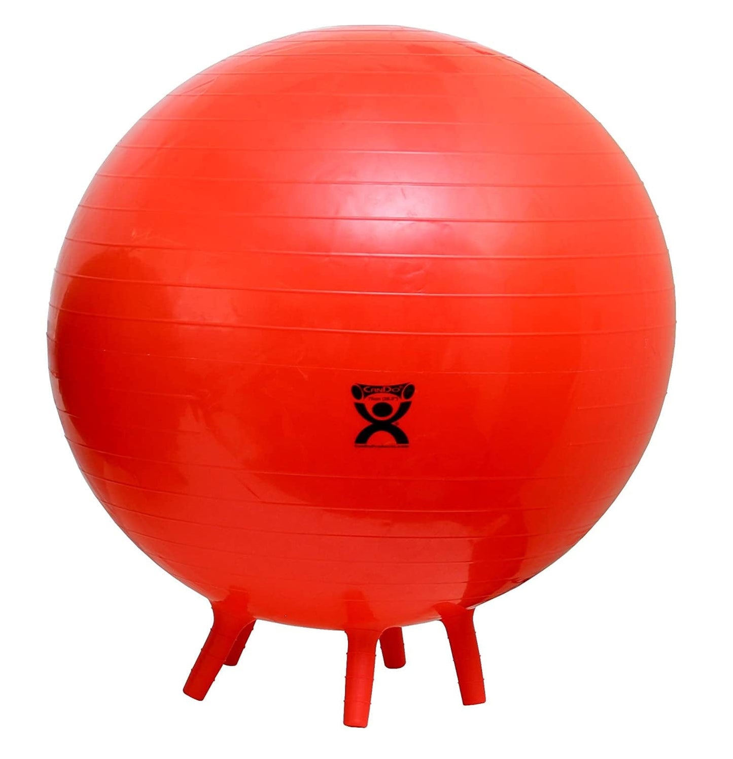 Cando-30-1893 Non-Slip Inflatable Exercise Ball with Stability Feet for Exercise, Workout, Core Training, Stability, Yoga, Pilates and Balance Training in Gym, Office, Home or Classroom. Green, 26” (65 Cm)