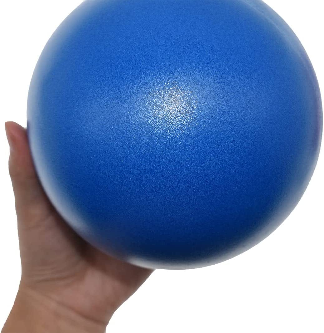 CIZEBO Pilates Ball 4" Hip Hook Release, Plevic Floor Massage Pain Relief, Small Exercise Yoga Mini Core Barre Therapy Lower Back Knee Neck Thigh,Blue