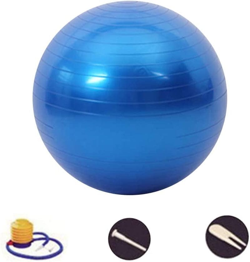 DAZISEN Exercise Ball - Anti-Burst Yoga Pilates Ball (45 to 95 Cm) for Unisex