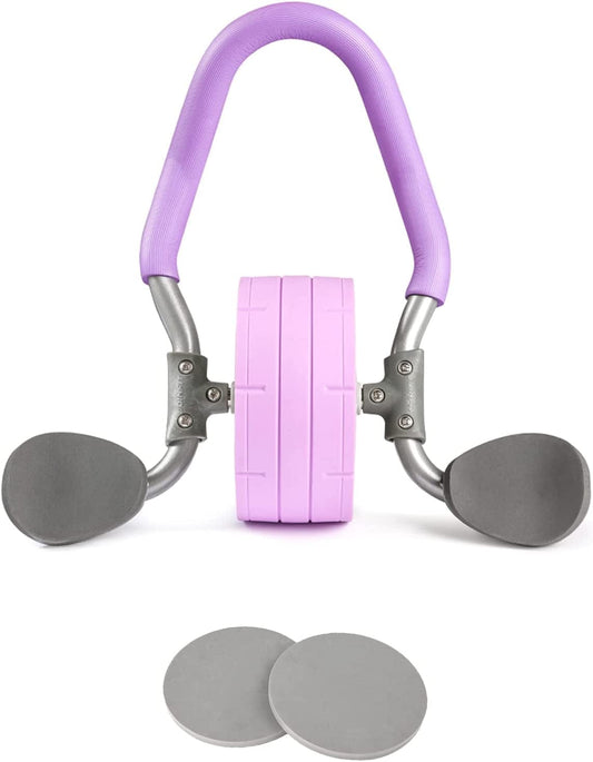 DINVES Ab Roller Wheel, Abdominal Muscle Exercise Roller, Home Gym Ab Workout Equipment for Abdominal Core Strength Training, Ab Wheel Roller for Core Workout, Ab Machine with Knee Pad and Elbow Pads for Home Workout Equipment