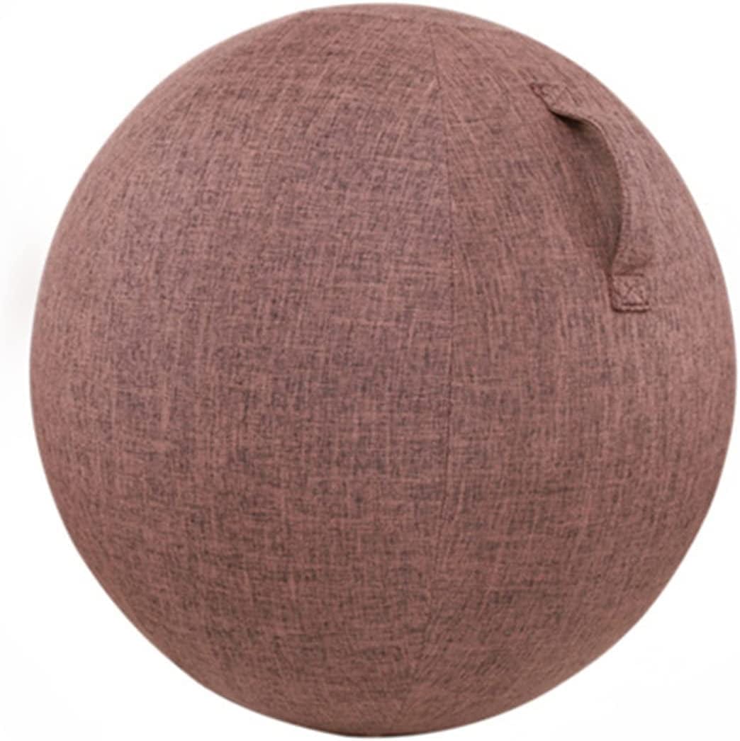 Doodran Balance Ball Chair Cover Balance Ball Cover Exercise Ball Cover Sitting Ball Cover Yoga Ball Accessories Foldable Lightweight anti Scratch Protective Skin,21.7In,Brown