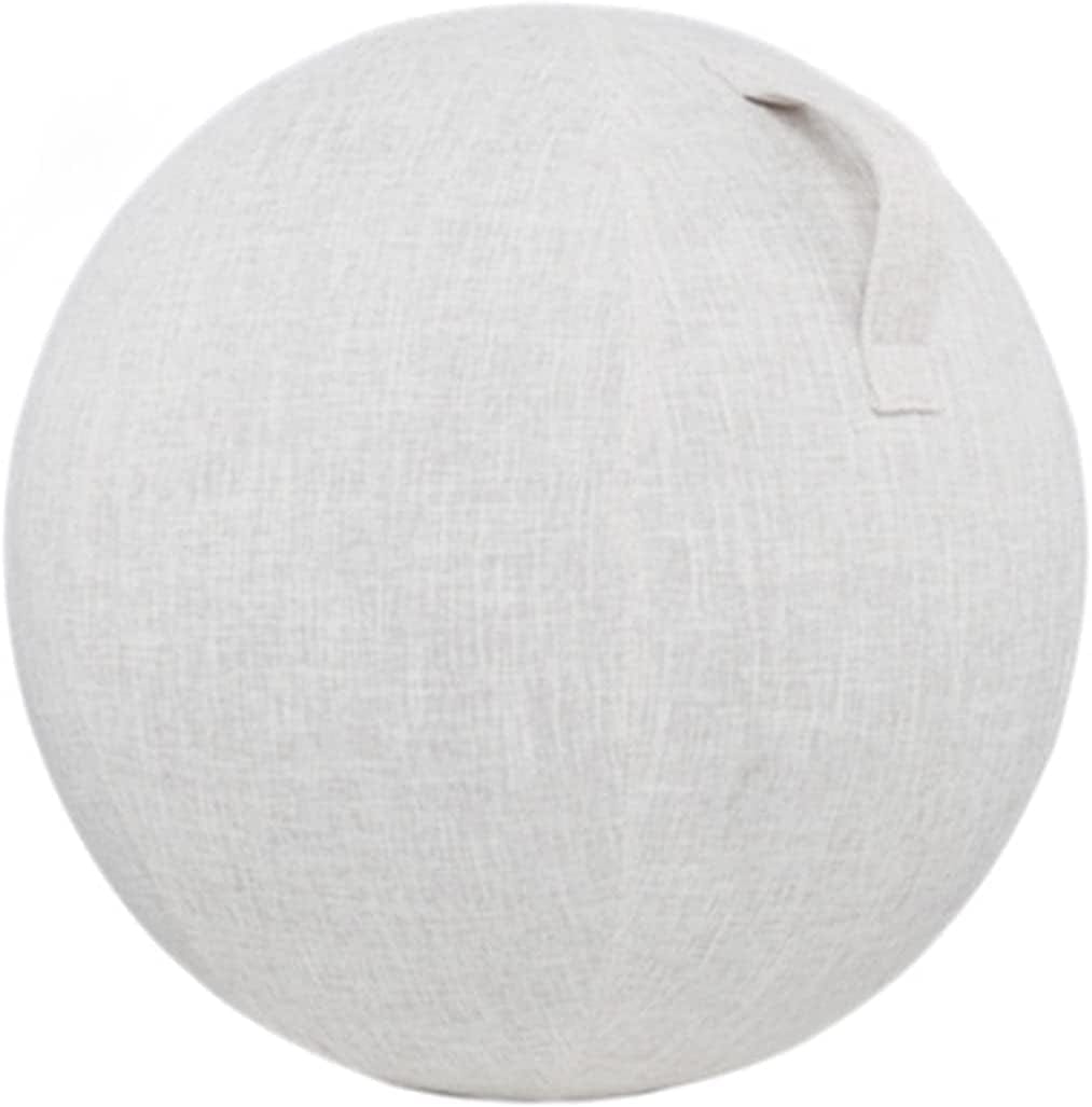 Doodran Yoga Ball Cover with Handle Foldable Lightweight Exercise Ball Cover Sitting Ball Cover for Birthing Ball Stability Ball Fitness Ball Balance Ball,21.7In,Beige
